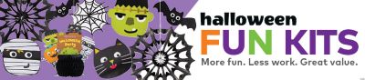 Halloween Fun Kits. More fun. Less work. Great value.