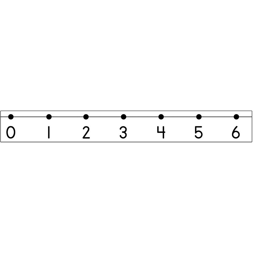 0-20 Number Line - Traditional Image