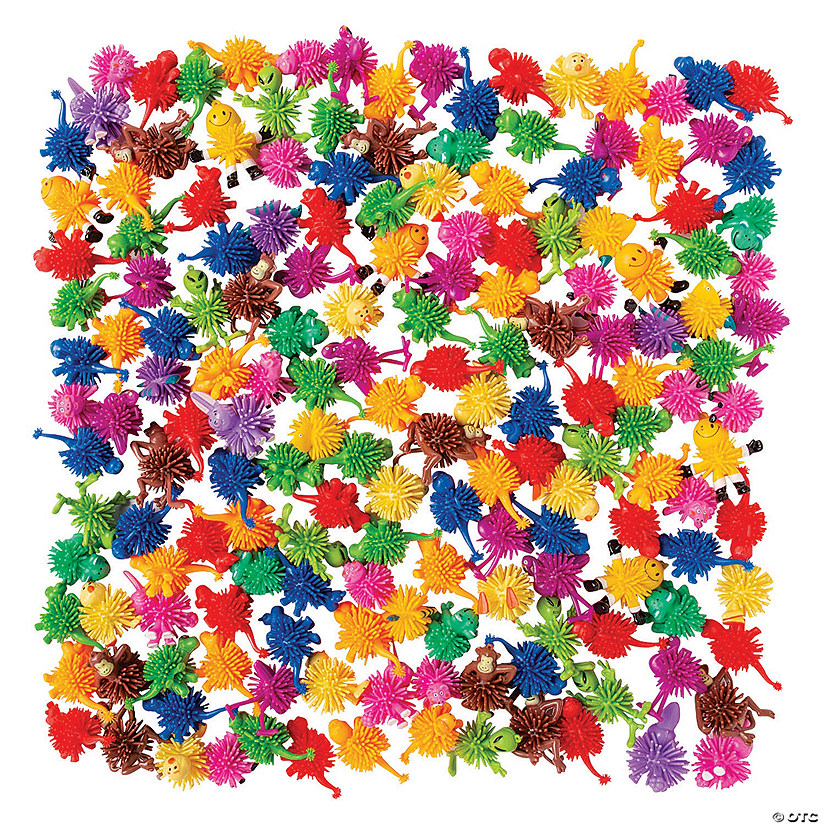 1 1/2" - 2" Mega Bulk 200 Pc. Mini Porcupine Solid Color Vinyl Character Assortment Image