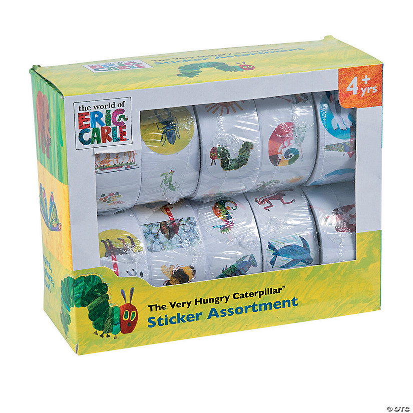 1 1/2" Bulk 1000 Pc. World of Eric Carle Paper Sticker Assortment Image