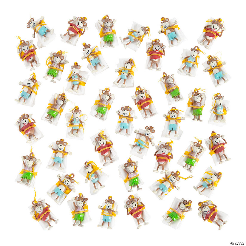1 1/2" Bulk 144 Pc. Mini Beach Monkey Paratroopers Image