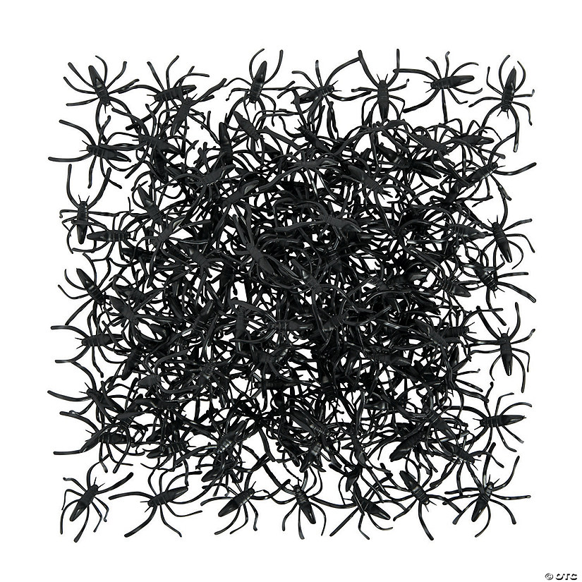 1 1/2" Bulk 144 Pc. Mini Scary Spiders Plastic Halloween Decorations Image