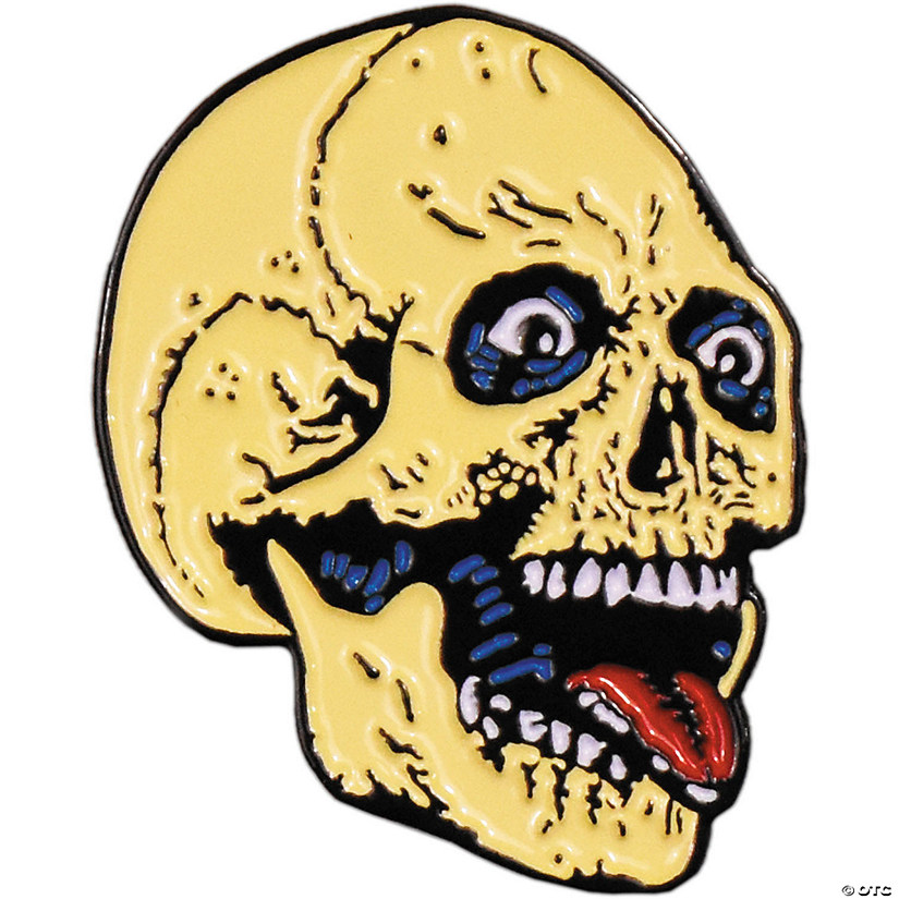 1 1/2" The Return of the Living Dead&#8482; Party Time Skeleton Full-Color Enamel Pin Image