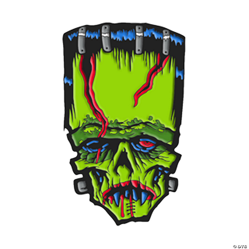 1 1/2" Toxictoons&amp;#8482; Frankeek Character Face Full-Color Enamel Pin Image