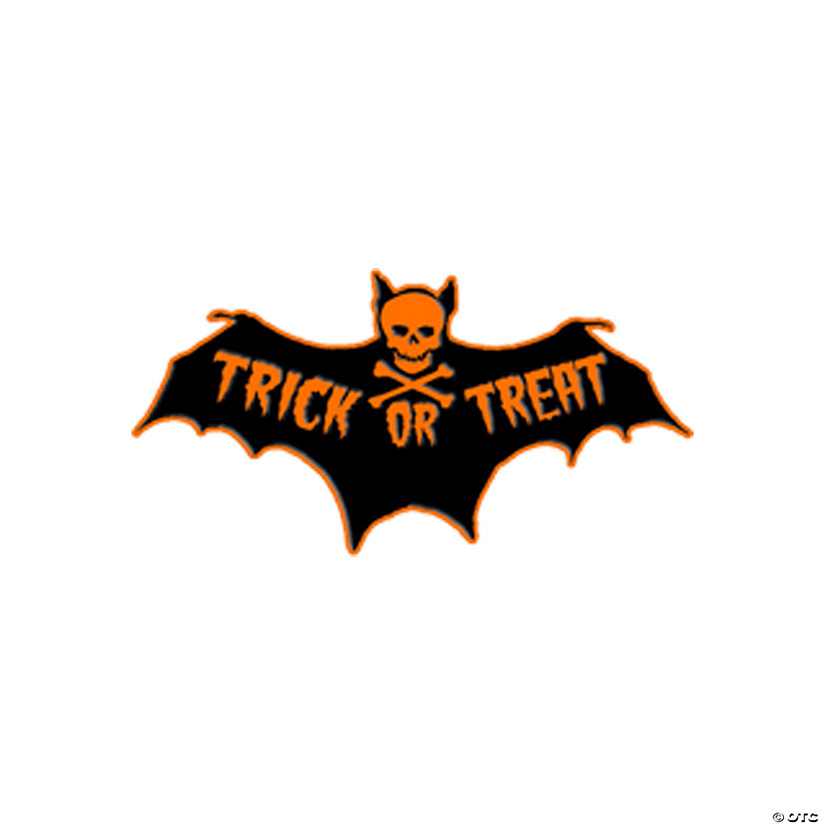 1 1/2" Toxictoons&#8482; Trick-or-Treat Bat Full-Color Enamel Pin Image