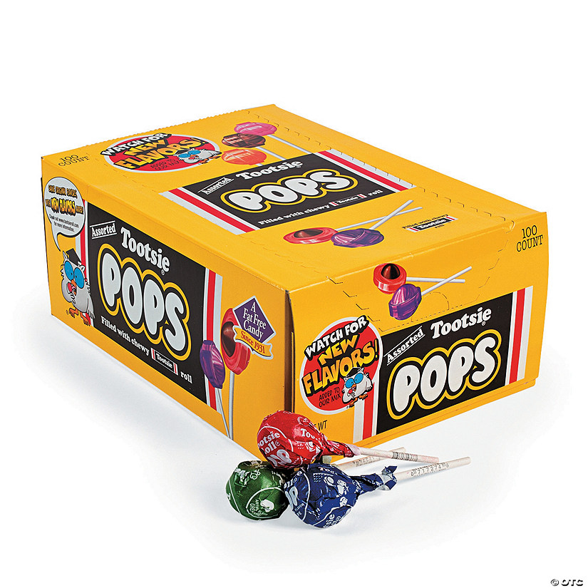 1 1/4" Bulk 100 Pc. Multicolor Tootsie<sup>&#174;</sup> Pops Candy Image