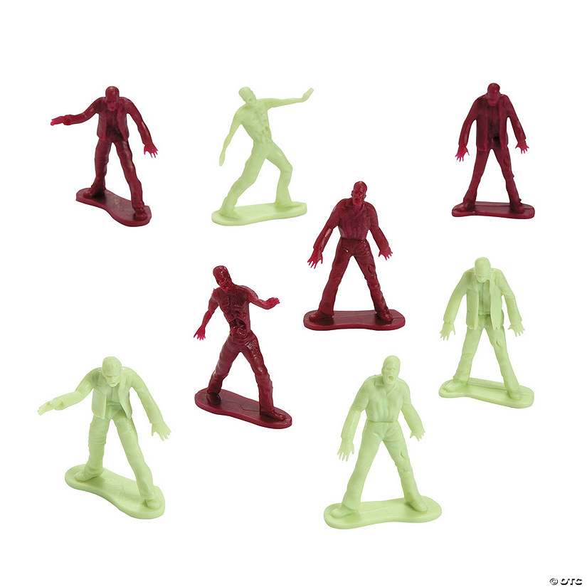 1 1/4" x 2" Bulk 72 Pc. Mini  Zombie Plastic Toy Men Assortment Image