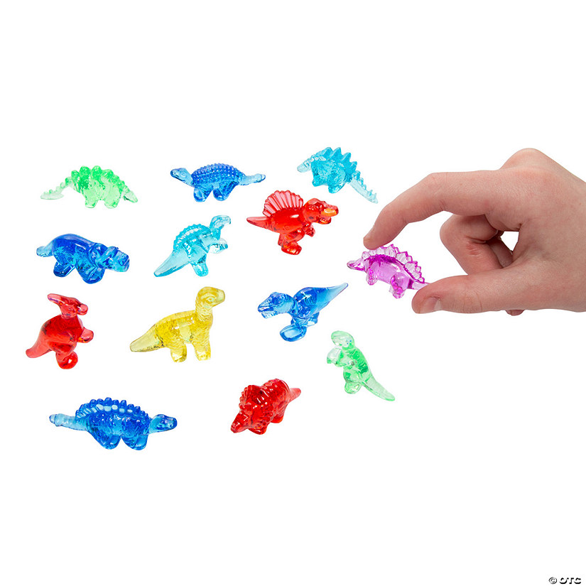 1" &amp;#8211; 2" Bulk 144 Pc. Transparent Dinosaurs Plastic Counters Assortment Image