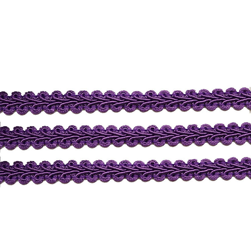 1/2&quot; x 15 Yards Purple Gimp Braid 5 Packs Gimp Braid Trim Image