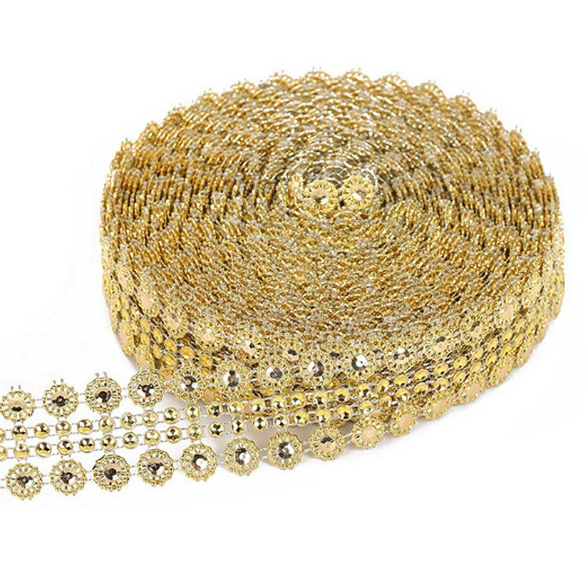 1.25"x 10 Yards Gold / Champagne Mesh Wrap Image