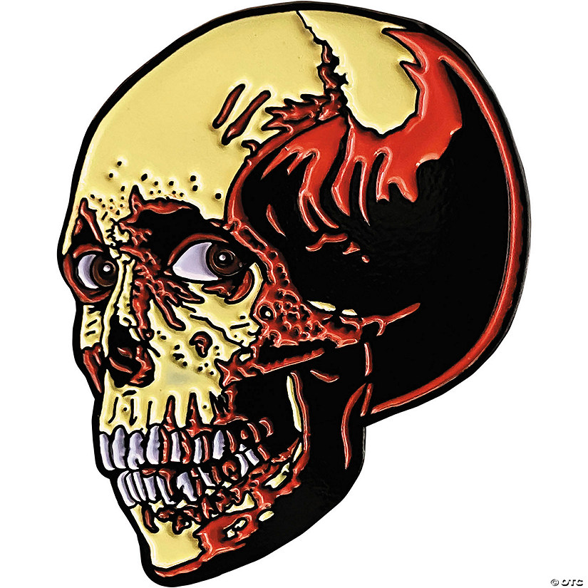 1 3/4" Evil Dead 2&#8482; Poster Skull Character Face Enamel Pin Image