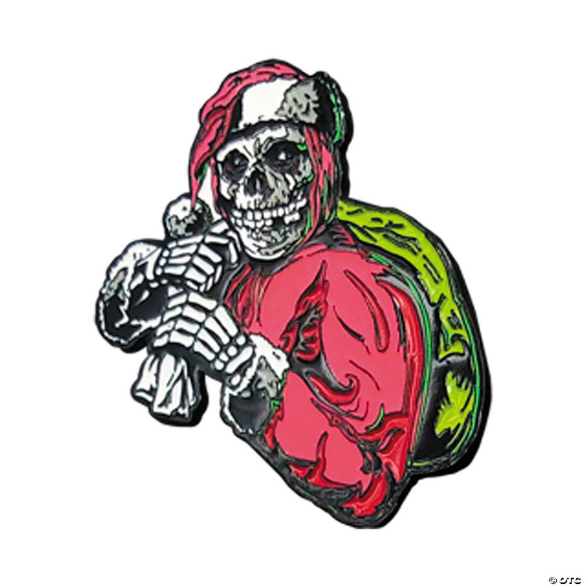 1 3/4" Misfits Holiday Fiend Full-Color Enamel Pin Image
