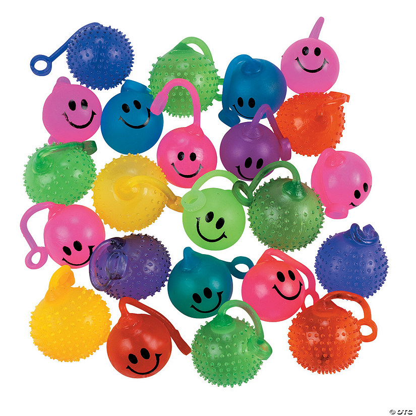 1" Bulk 50 Pc. Mini Multicolor Vinyl Water Ball YoYo Assortment Image