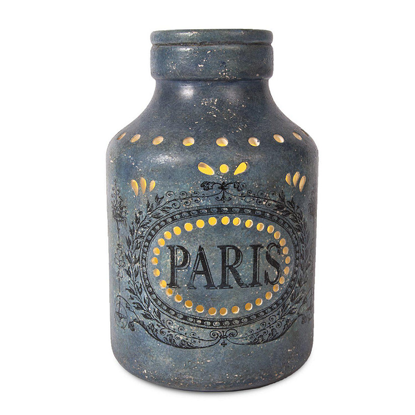 1-Fragrance Fan Unit and 1 Decorative Canopy Aromabreeze Fragrance Diffuser - Parisian Bottle Blue Image