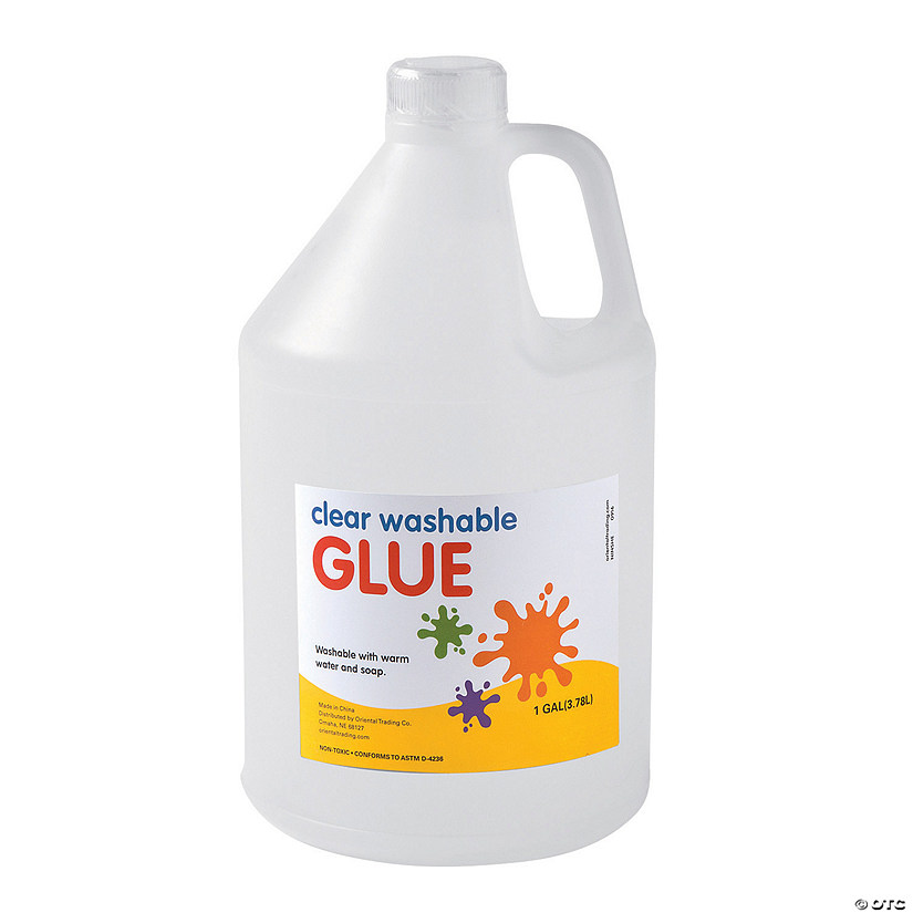 1 Gallon Container of Classic Clear Washable Glue for Arts & Crafts Image