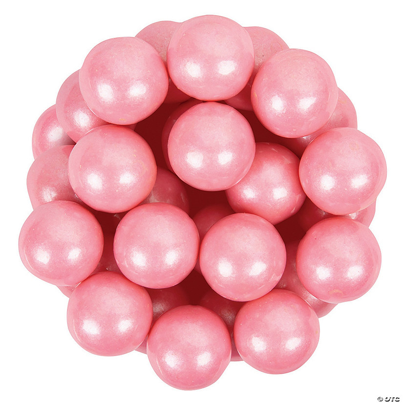 1" Large Shimmer Bright Classic Pink Gumballs - 97 Pc. Image