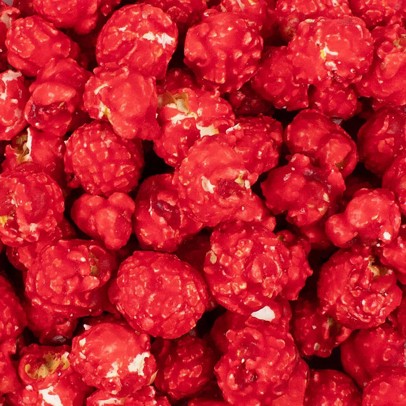 1 lb Red Candy Coated Popcorn Vanilla Flavored (1lb Bag) Image