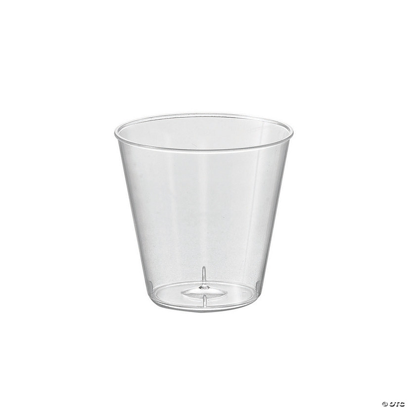 1 oz. Clear Plastic Shot Glasses (2500 Glasses) Image