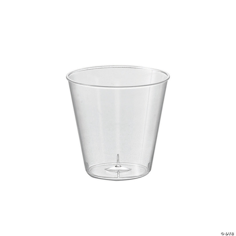 1 oz. Clear Plastic Shot Glasses (600 Glasses) Oriental Trading