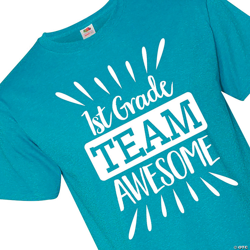 1<sup>st</sup> Grade Team Awesome Adult&#39;s T-Shirt Image