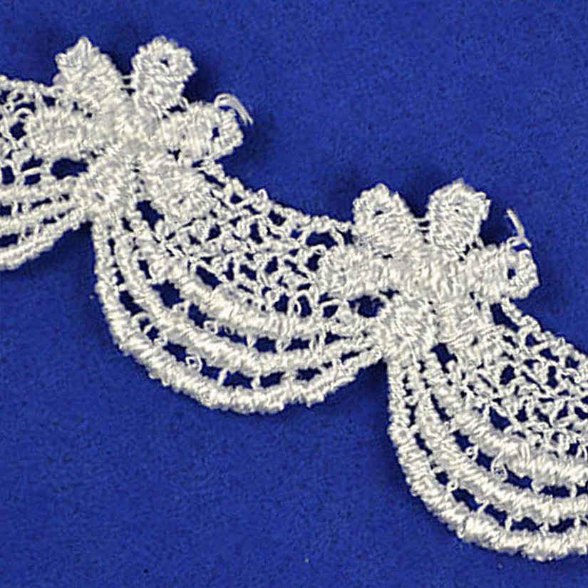 1" x 30 Yards  White Venise Lace Trims Image