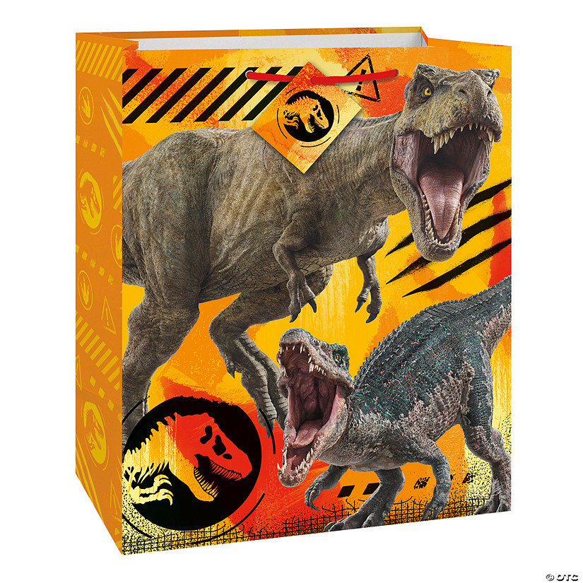 10 1/2" x 13" Large Jurassic World 3: Dominion&#8482; Gift Bag with Tag Image
