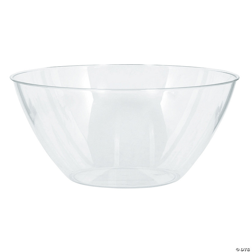 10" Bulk 18 Pc. Small Clear Plastic Serving Bowls Image