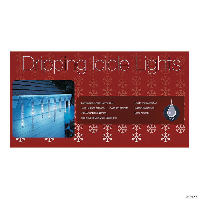 10 Dripping Icicle Holiday LED Lights Image