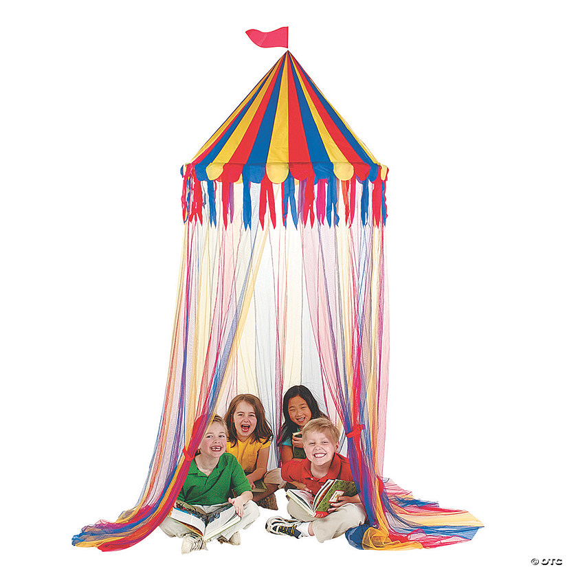 10 Ft. Multicolored Big Top Nylon Canopy Tent Carnival Party Decoration Image