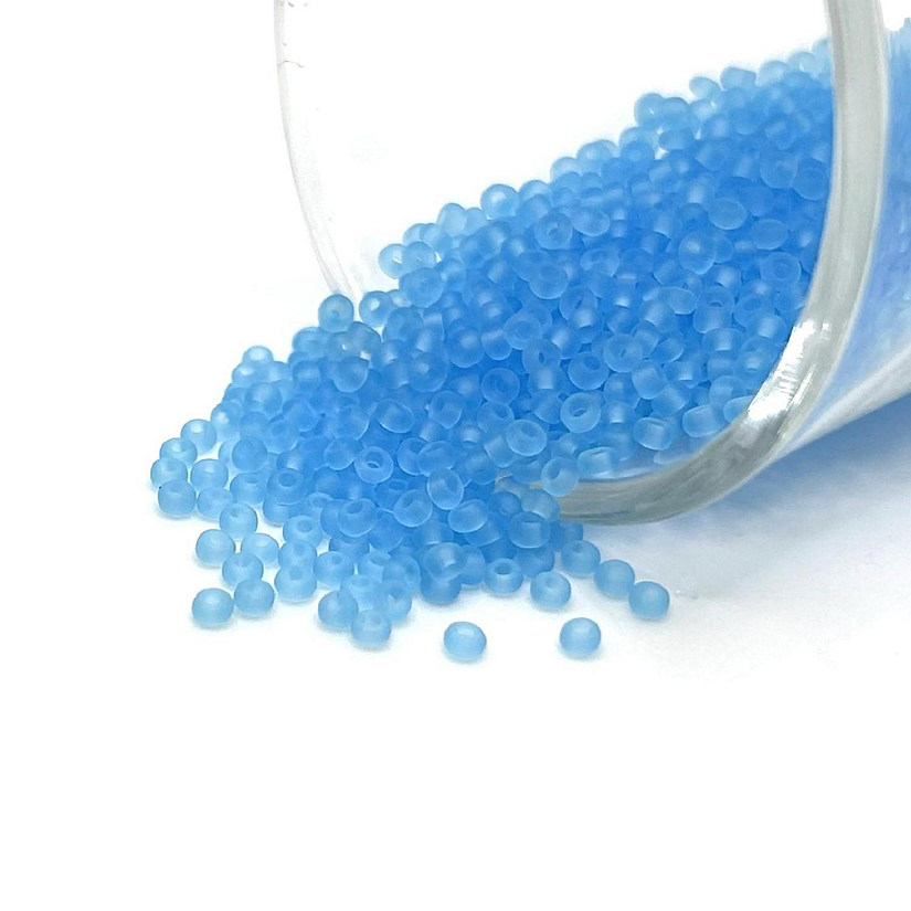 10 grams Blue 12/0 Glass Seed Beads Image