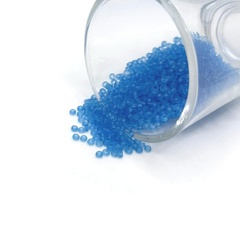 10 grams Blue 12/0 Glass Seed Beads Image
