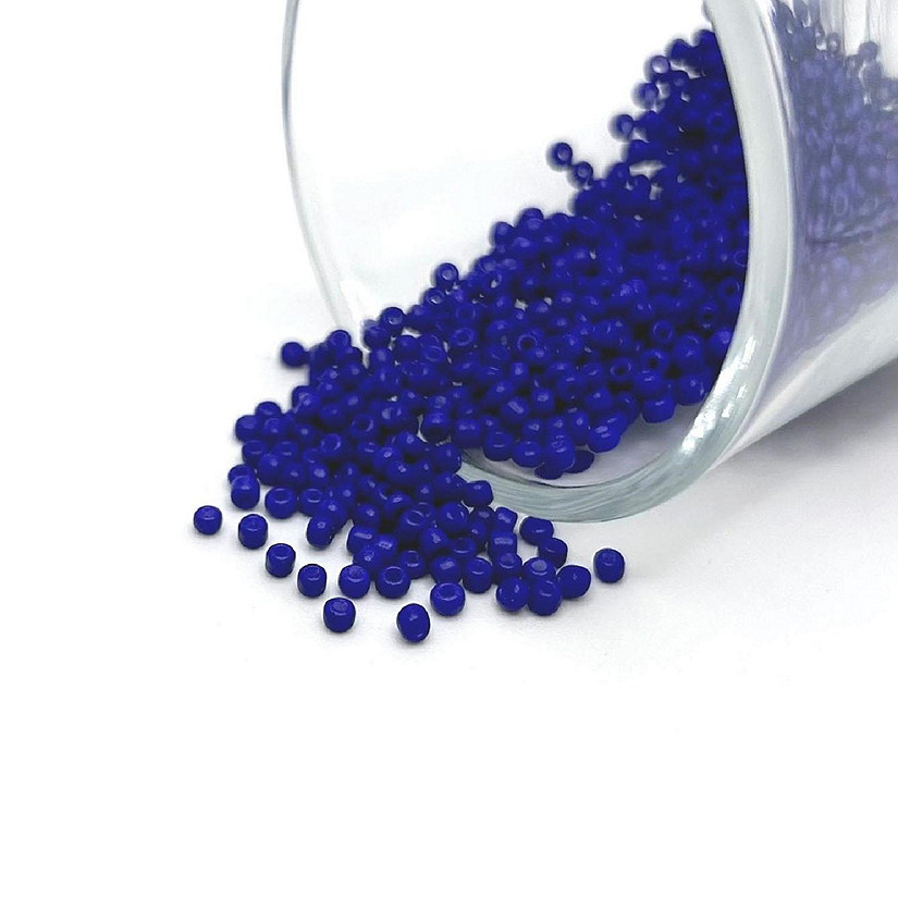 10 grams Blue 12/0 Glass Seed Beads Image