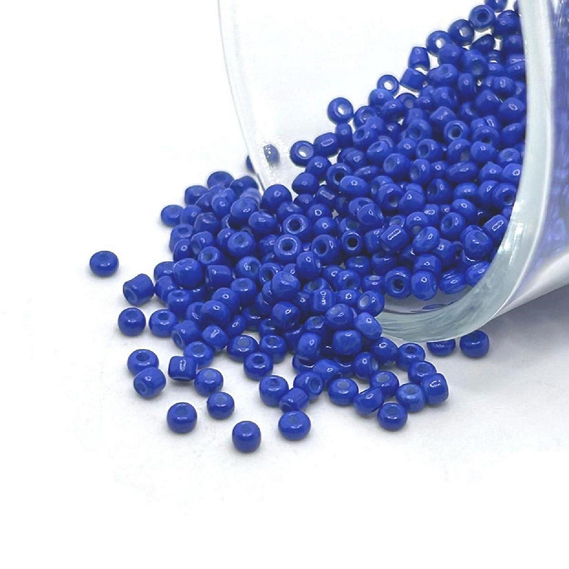 10 grams Blue 12/0 Glass Seed Beads Image