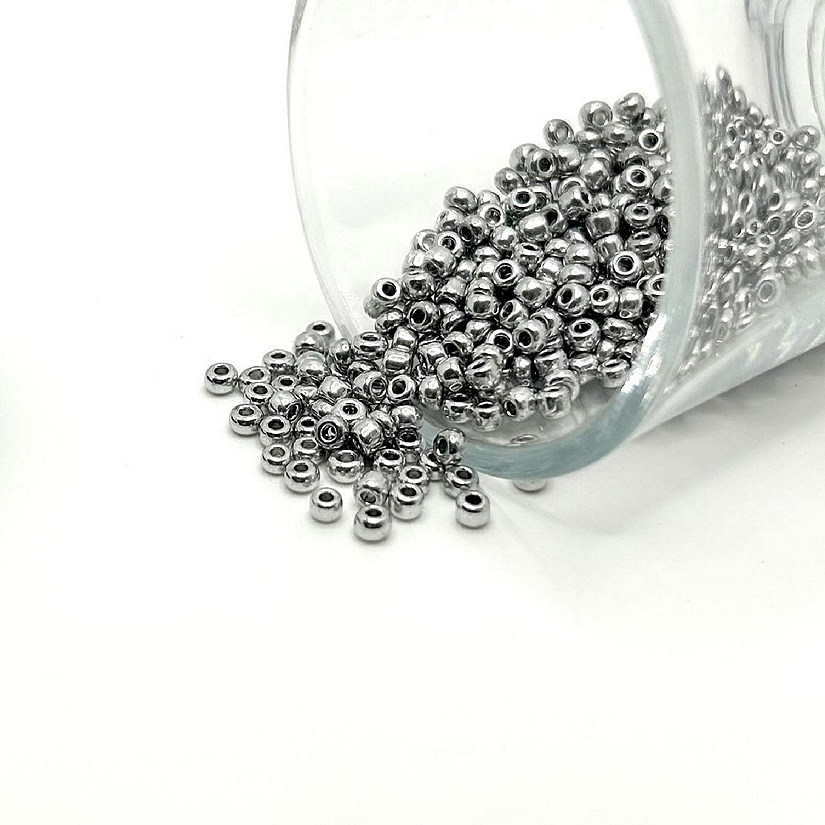 10 grams Silver 12/0 Glass Seed Beads Image