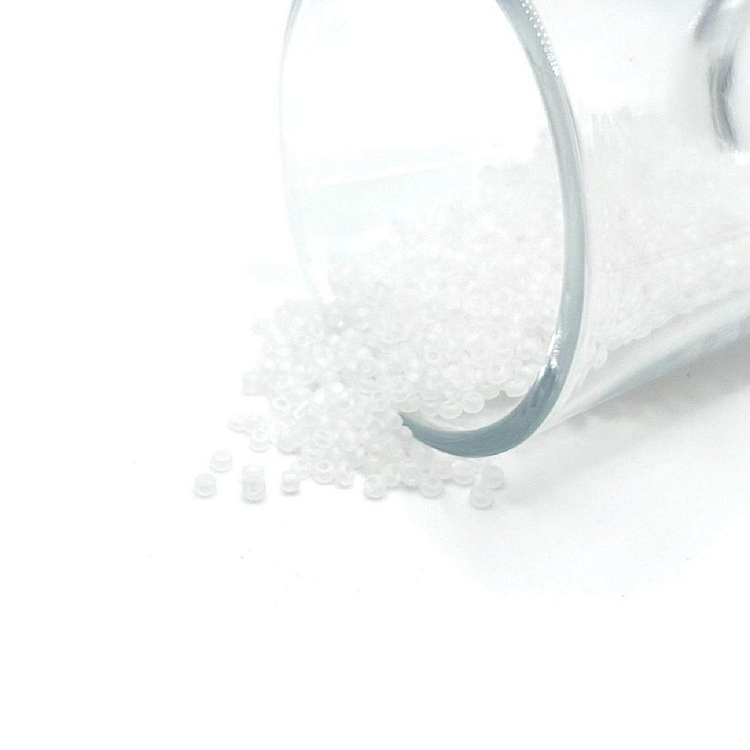 10 grams White 12/0 Glass Seed Beads Image