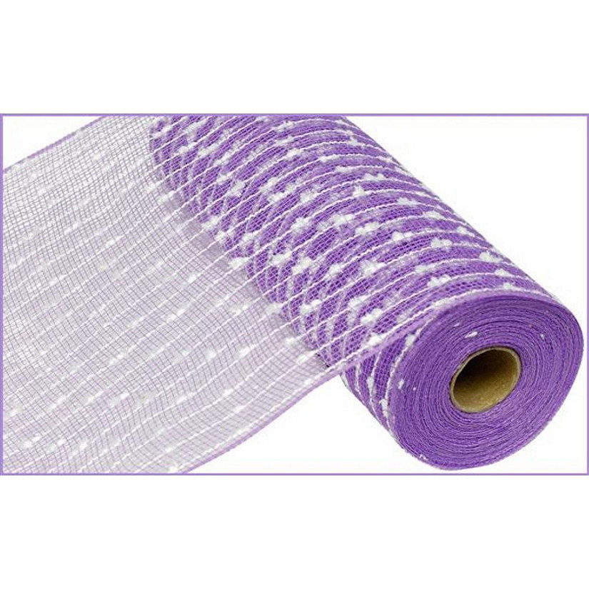 10" Lavender Snowdrift Deco Mesh Ribbon (10 Yards) Image