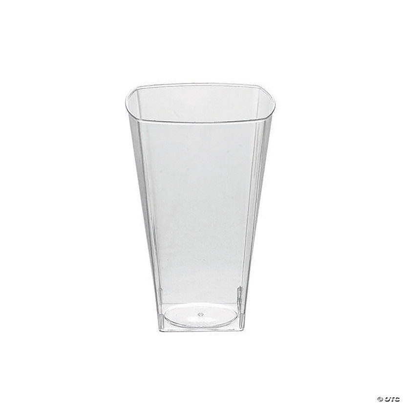 10 oz. Clear Square Plastic Cups (126 Cups) Image
