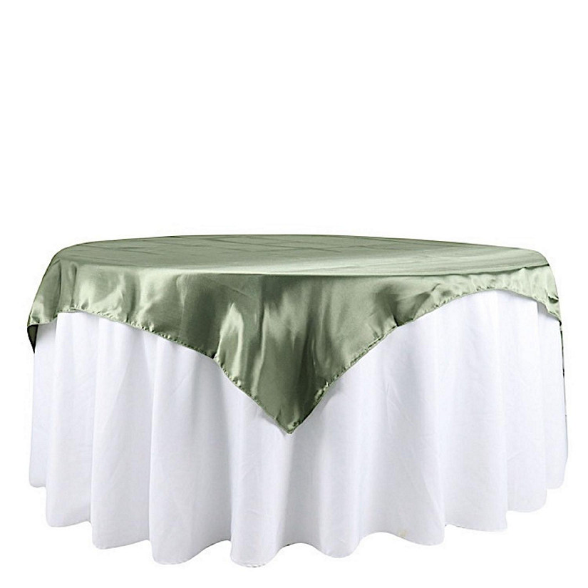 10 Pack 60" Square SATIN Overlays Wedding Party Decorations   Image