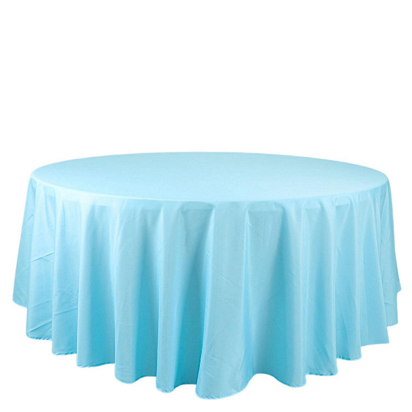 10 pcs 108" Round Polyester Tablecloths Tabletop Wedding  Decorations Image
