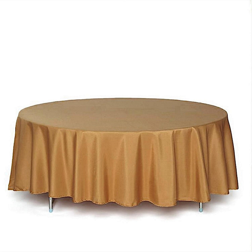 10 pcs 108" Round Polyester Tablecloths Tabletop Wedding  Decorations Image