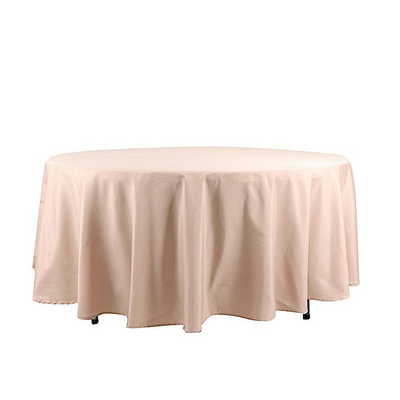 10 pcs 108" Round Polyester Tablecloths Tabletop Wedding  Decorations Image
