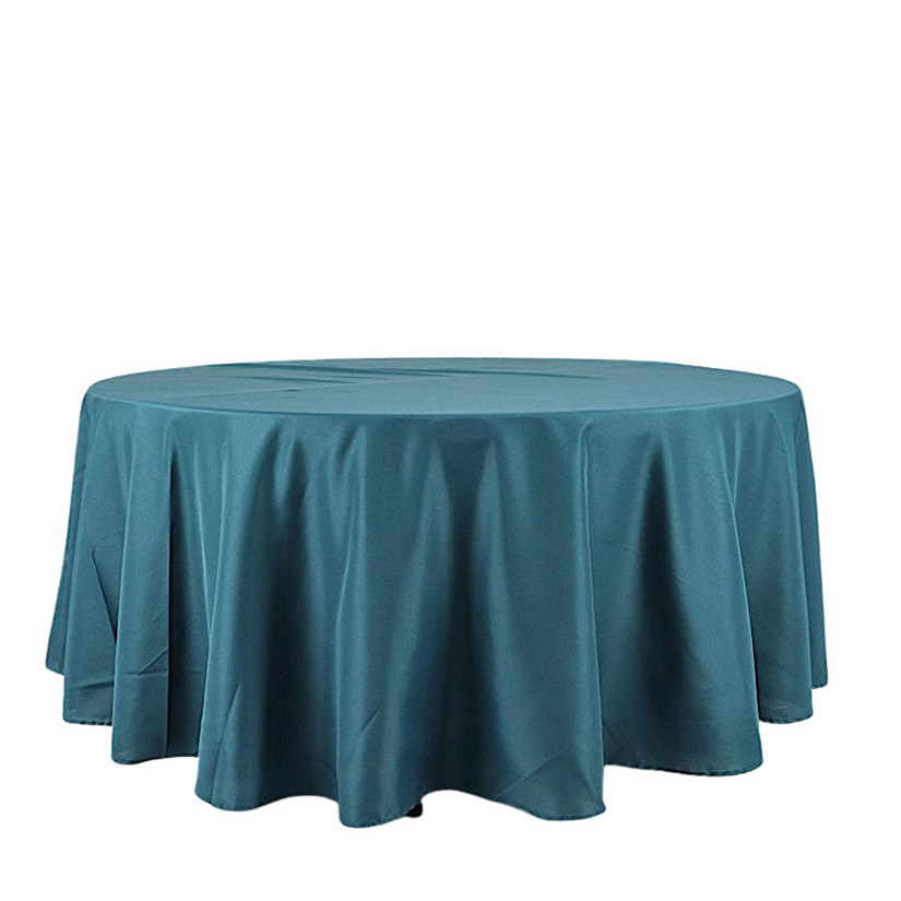 10 pcs 108" Round Polyester Tablecloths Tabletop Wedding  Decorations Image