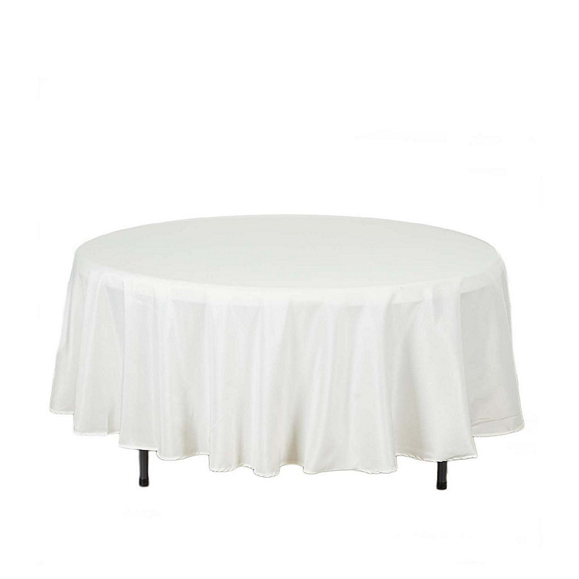 10 pcs 108" Round Polyester Tablecloths Tabletop Wedding  Decorations Image
