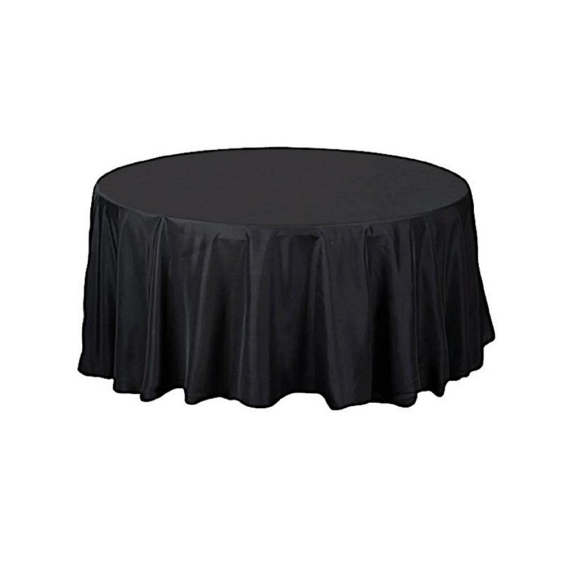 10 pcs 108" Round Polyester Tablecloths Tabletop Wedding  Decorations Image