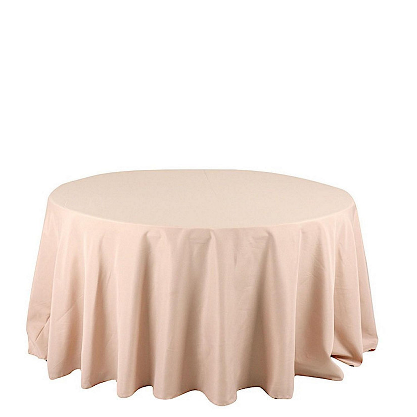 10 pcs 132" Round Polyester Tablecloths Wedding Party   Image