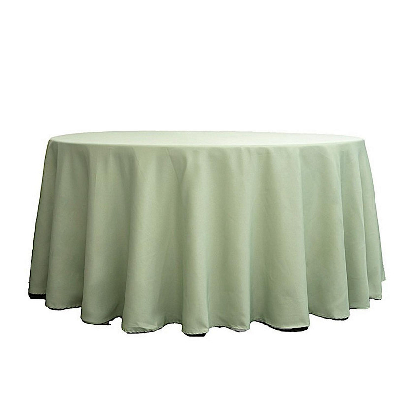 10 pcs 132" Round Polyester Tablecloths Wedding Party   Image