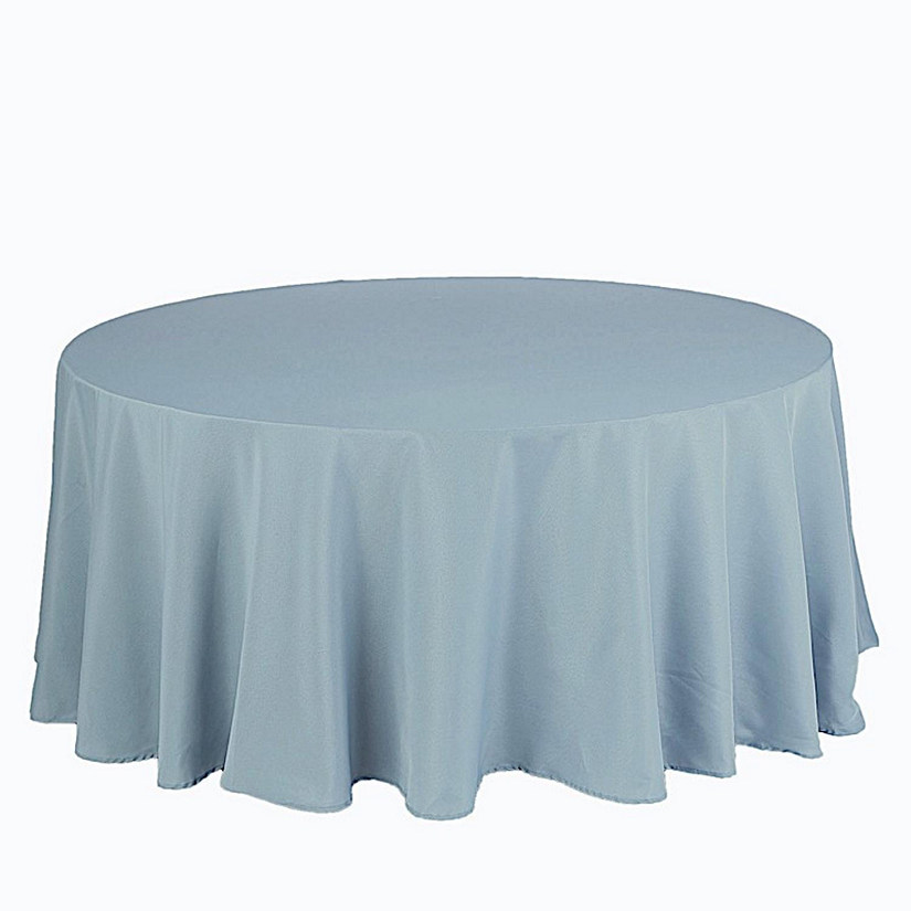 10 pcs 132" Round Polyester Tablecloths Wedding Party   Image