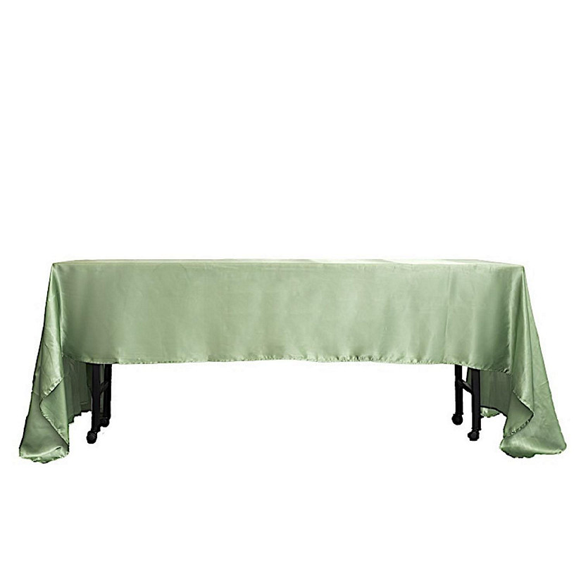 10 pcs 60x126" SATIN Rectangular TABLECLOTHS Wedding Decorations Table Linens Image