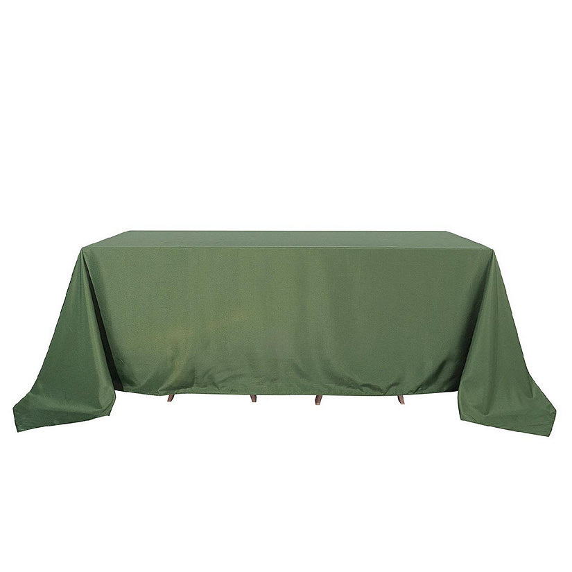 10 Pcs 90"X132" Polyester Tablecloths Wedding Party Table Linens Kitchen Dining Image