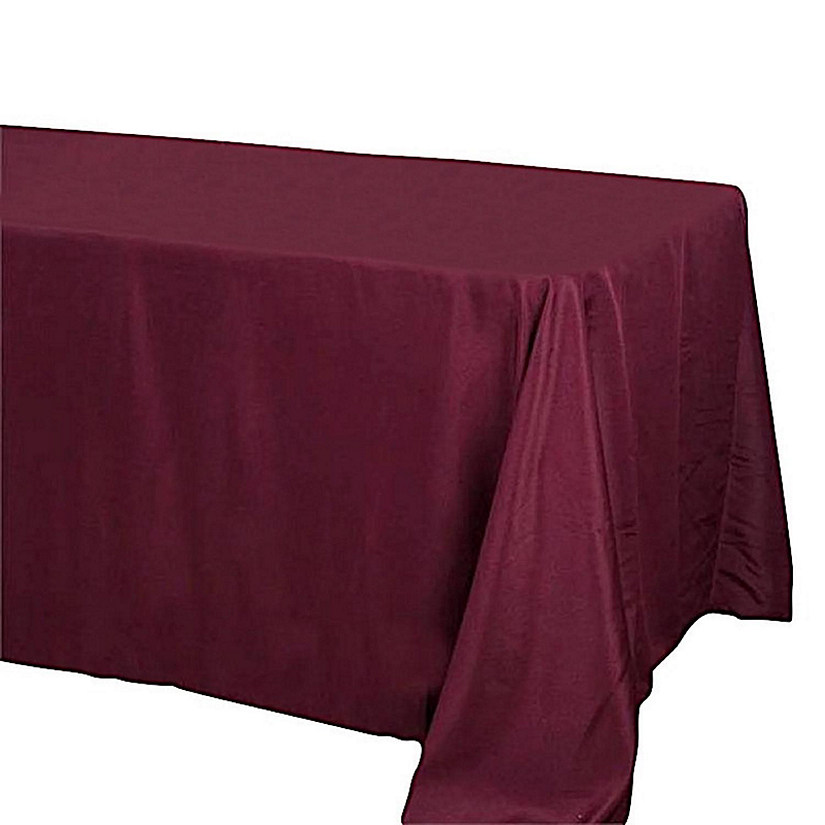 10 Pcs 90"X132" Polyester Tablecloths Wedding Party Table Linens Kitchen Dining Image
